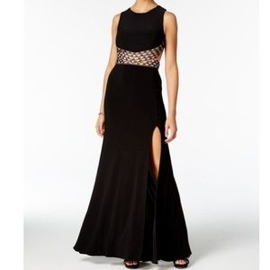 Blondie Nites Juniors’ Embellished Open-Back Gown